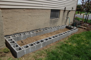 Outside measures about 160 inches by 40 inches.  Inside of garden bed measures about 144 inches by 24 inches.